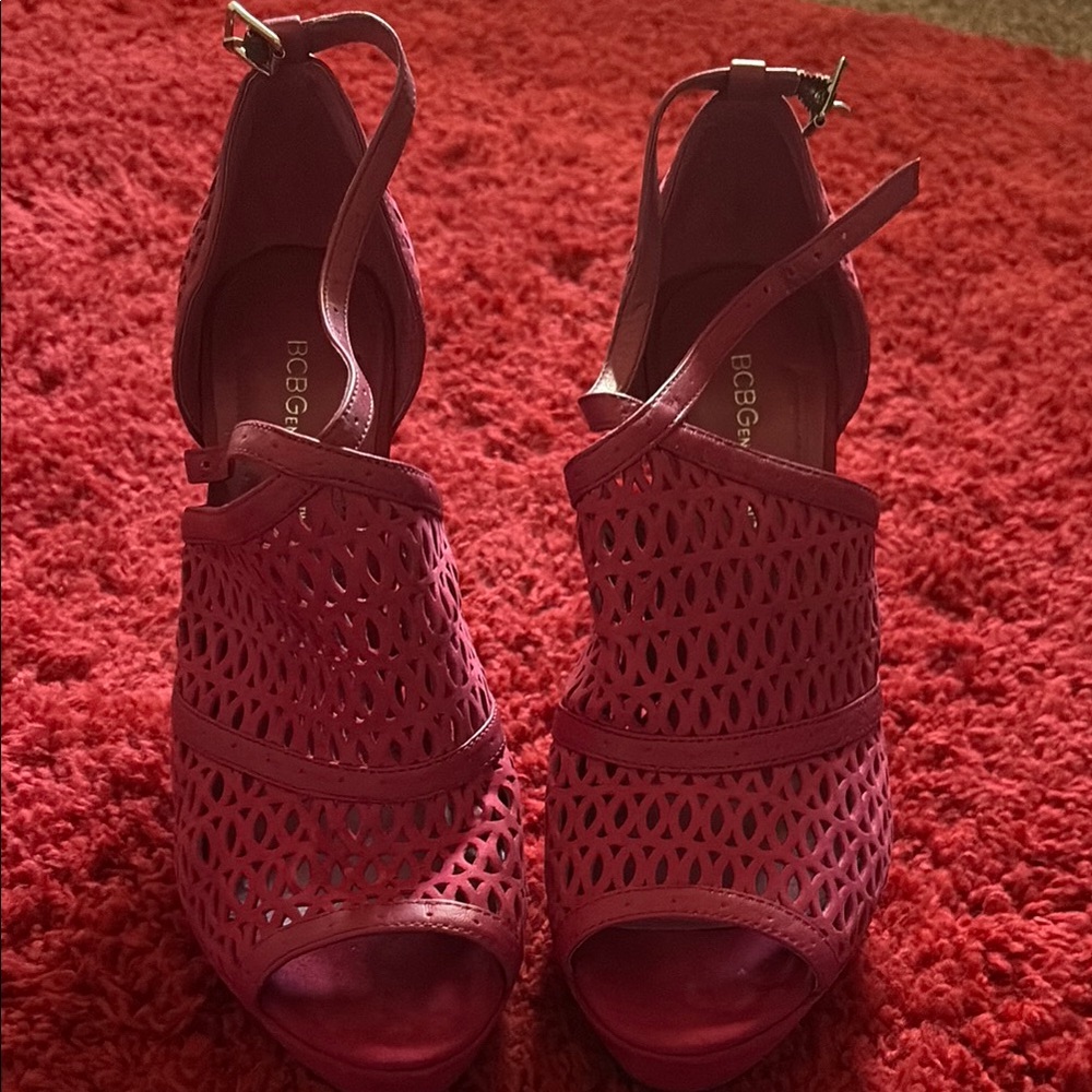 BCBGeneration Pink Heels Elegant Style